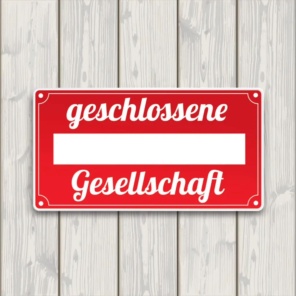 geschlossene Gesellschaft